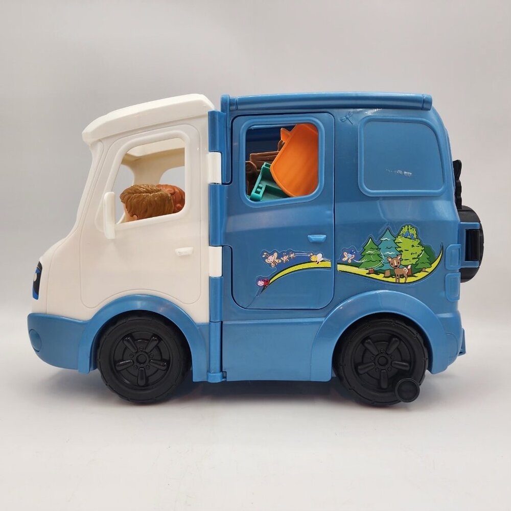 Fisher Price Little People Camper Camping Van RV Set w Songs & Sounds 7 PC WORKS - Picture 5 of 16